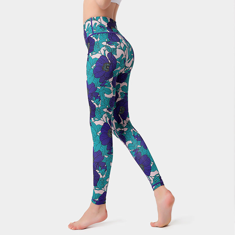 Printed Yoga Suit with Amazon Yoga Pants